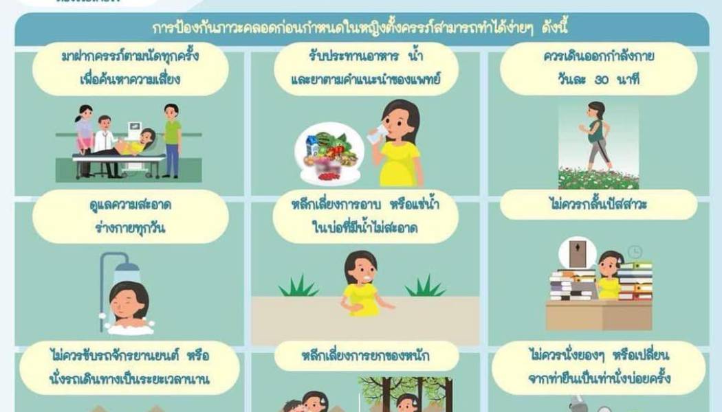 ข่าวประชาสัมพันธ์ หญิงตั้งครรภ์ เพื่อลดภาวะคลอดก่อนกำหนด